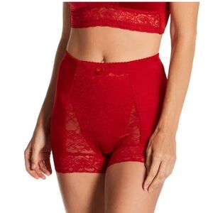 Rhonda Shear Pin Up Girl Lace Control Panty (3867B) in Cherry Red Women’s 3X